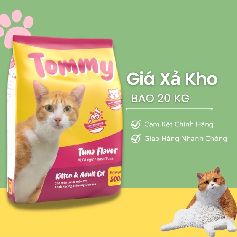 Thức Ăn Mèo TOMMY, hạt mèo mọi lứa tuổi, mèo con, mèo lớn