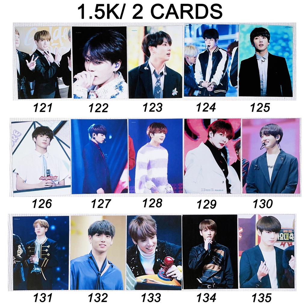 Sale set card hình của JUNGKOOK BTS