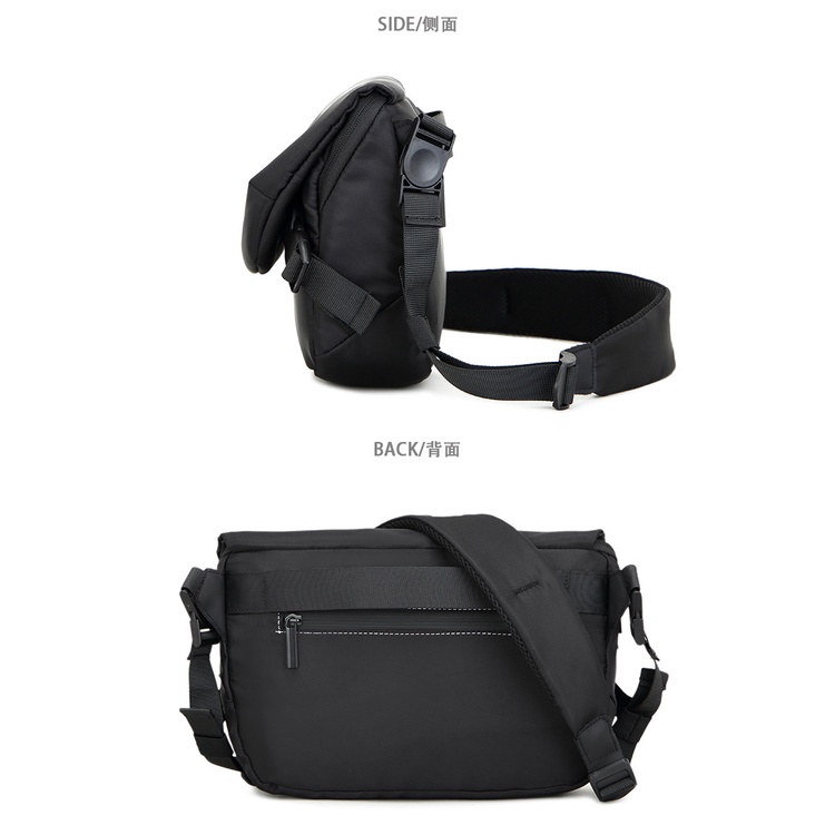 Túi Nam Đeo Chéo Mini Crossbag Vải Oxford Chống Nước Cao Cấp Màu Đen T27