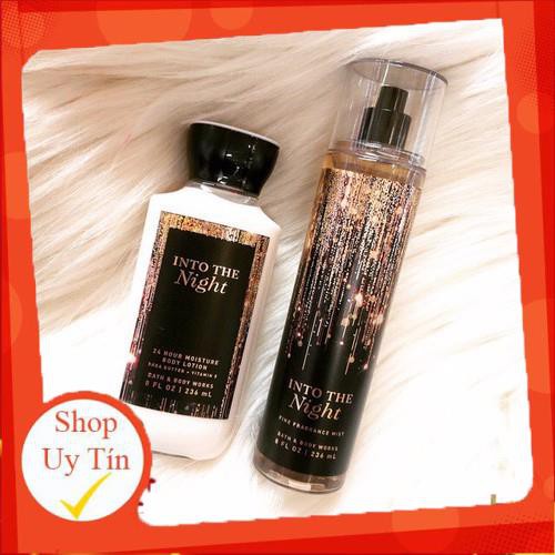 Xịt thơm toàn thân Bath & Body Works Into The Night (30ml-50ml-100ml) 🍭Hot🍭 | Thế Giới Skin Care