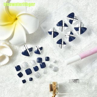 Set 24 Móng Chân Giả Kèm Keo Dán