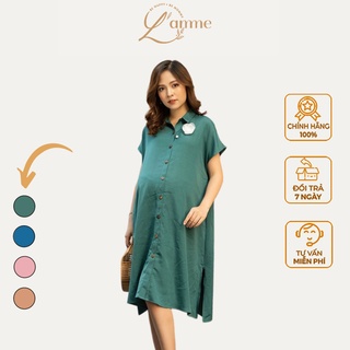 Đầm Bầu Công Sở Elly Dress Dáng Sơ Mi Hiện Đại Sang Trọng By LAMME