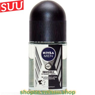 Lăn Khử Mùi Nivea Nam 25ml Ngăn Vệt Ố Vàng Áo Black And White, suu.shop cam kết 100% chính hãng