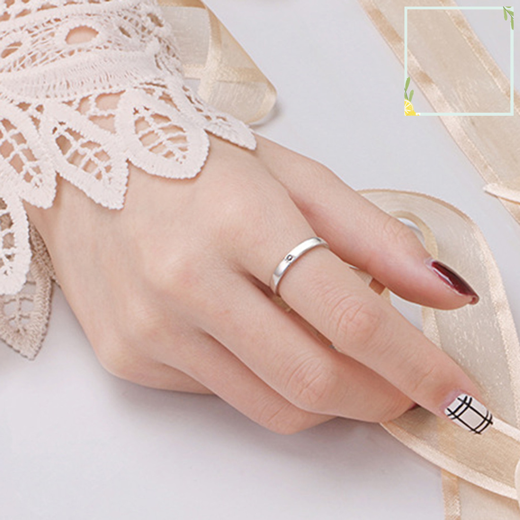 1 Cặp Nhẫn Đồng Dạng Mở Bắt Mắt Mặt Trời Mặt Trăng Chống Trầy Chỉnh Được Cho Cặp Đôi