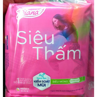 COMBO 6 GÓI/3 GÓI DIANA MỎNG KHÔNG CÁNH 23CM