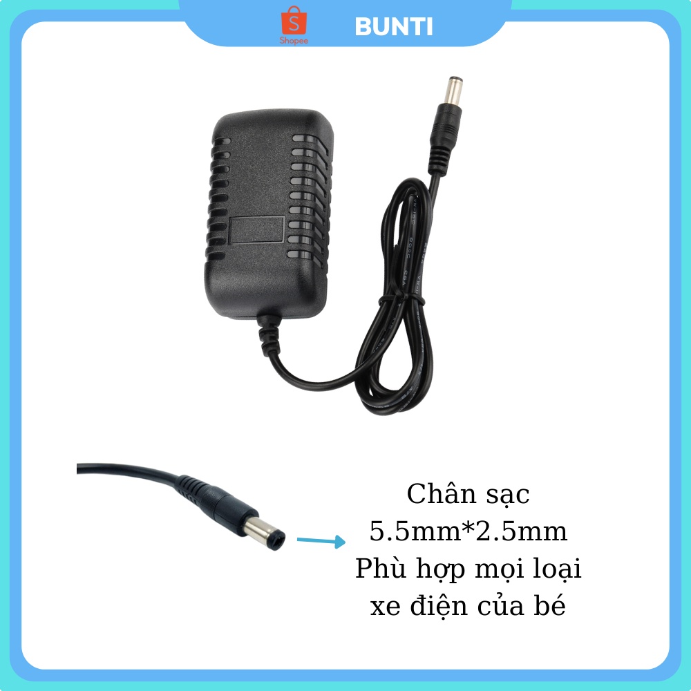 Cục Sạc Xe Ô Tô, Máy Điện Trẻ Em 12V, 6V Sạc nhanh đầy An Toàn