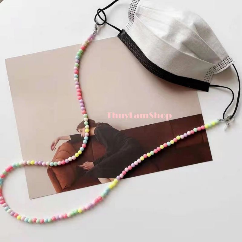 Dây đeo trang trí khẩu trang, kính mắt chống trượt dễ thương tiện dụng