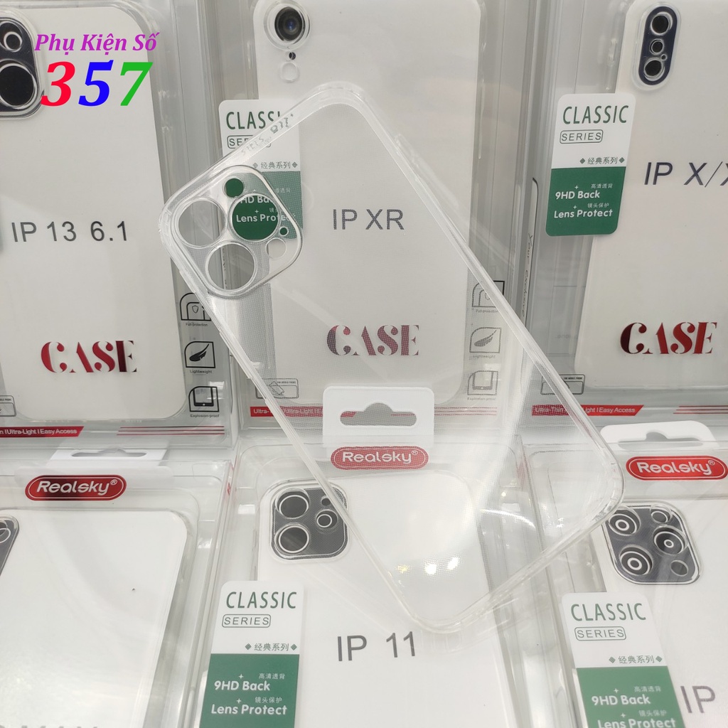 Ốp lưng trong dẻo bảo vệ camera RealSky có hộp hàng chính hãng