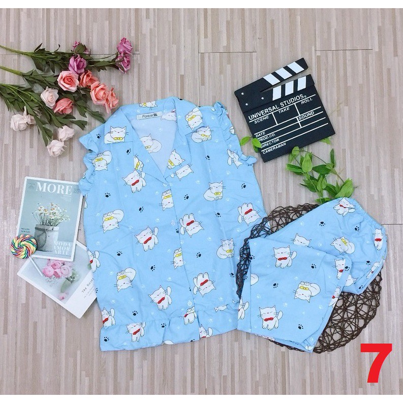 ✪ [LỬNG BÈO CÁNH TIÊN] BỘ NGỦ KATE THÁI TAY NGẮN QUẦN LỬNG ✪ | BigBuy360 - bigbuy360.vn