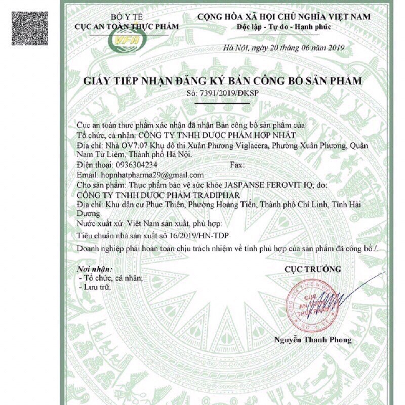 Ferovit viên uống bổ sung vitamin B12, folic acid, iron