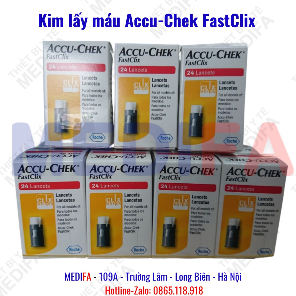 [Chính hãng] ✅ Accu-Chek FastClix 24 Kim (ĐỨC) - Kim lấy máu dùng cho máy Accu-Chek Performa và Accu-Chek Guide