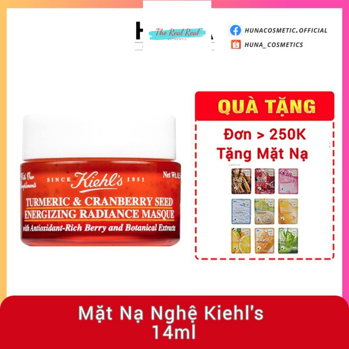 [Mã giảm giá mỹ phẩm chính hãng] [AUTH] MẶT NẠ NGHỆ KIEHL'S 14ML