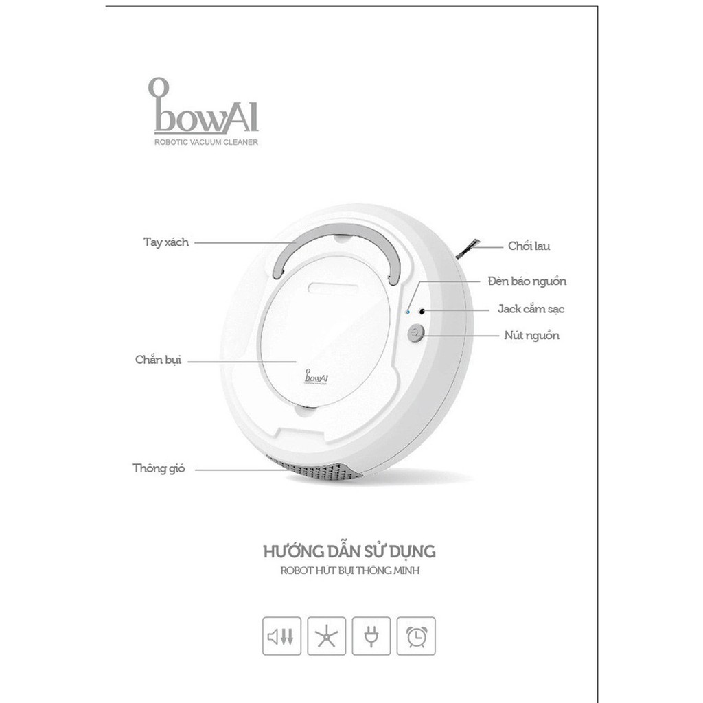 ROBOT Hút Bụi Lau Nhà BOWAI Chính Hãng BH: 1 đổi 1