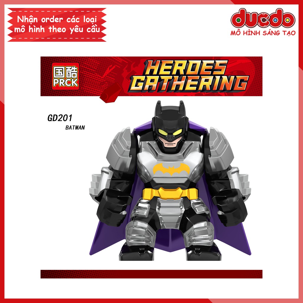 Bigfig siêu anh hùng Batman - Đồ chơi Lắp ghép Xếp hình Mini Minifigures Big Fig Iron Man GD201 215 217 222 LeLe