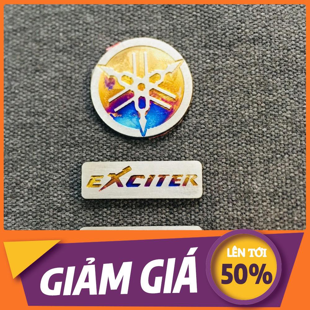 [SALE SỐC] TEM LOGO TITAN YAMAHA NHỎ,CHỮ EXCITER TITAN NHỎ XINH KEO 3M CHẮC CỰC KỲ (100% TITAN) (SIÊU RẺ)