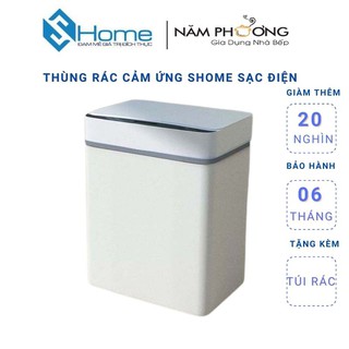 Thùng rác 15L cảm ứng có đèn báo 100% tự động thông minh  [ màu ngẫu nhiên]