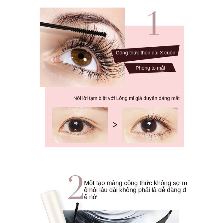 [Hàng mới về] Mascara với đầu cọ nhỏ chống nước không nhòe làm dày cong và dài mi tiện dụng | BigBuy360 - bigbuy360.vn