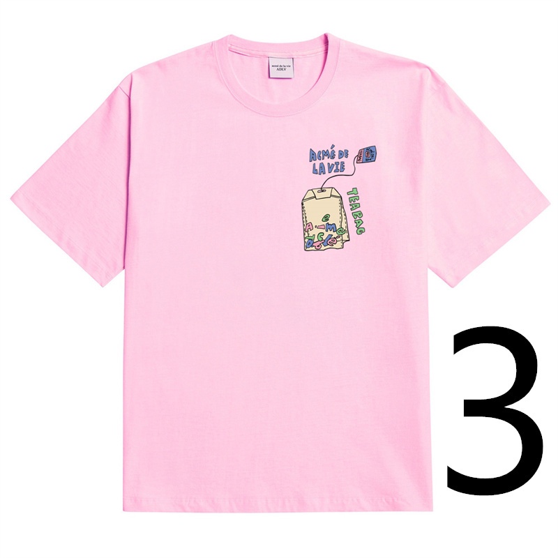 ADLV Áo Thun Tay Ngắn In Hình Thời Trang Dành Cho Nam Nữ