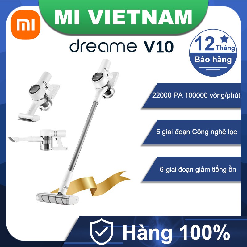 Máy Hút Bụi Cầm Tay Không Dây Xiaomi Dreame V10 22000 PA 100000 vòng/phút cao tốc độ động cơ không chổi than | BigBuy360 - bigbuy360.vn