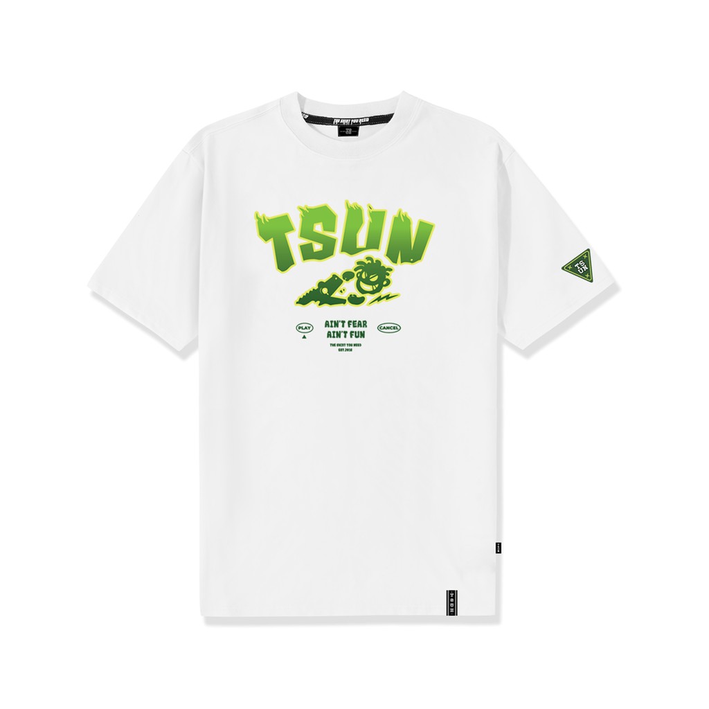 Áo thun TSUN Alligator Mascot - Trắng - Unisex