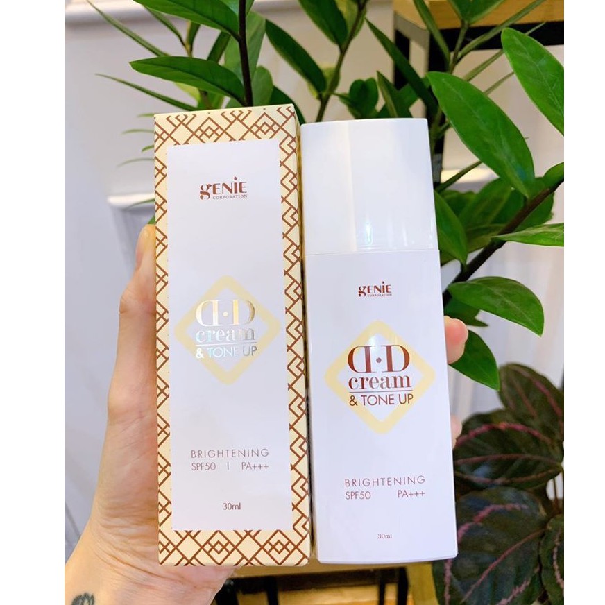 KEM NỀN CHỐNG NẮNG - DƯỠNG TRẮNG DA DD CREAM TONE UP BRIGHTENING SPF50 GENIE MẪU MỚI NHẬP KHẨU CHÍNH HÃNG - 6192