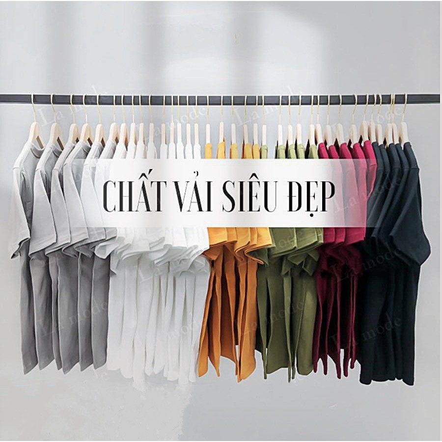 Áo Thun Trơn Nam Nữ Nhiều Màu Vải Dày Cotton Không Xù Lông