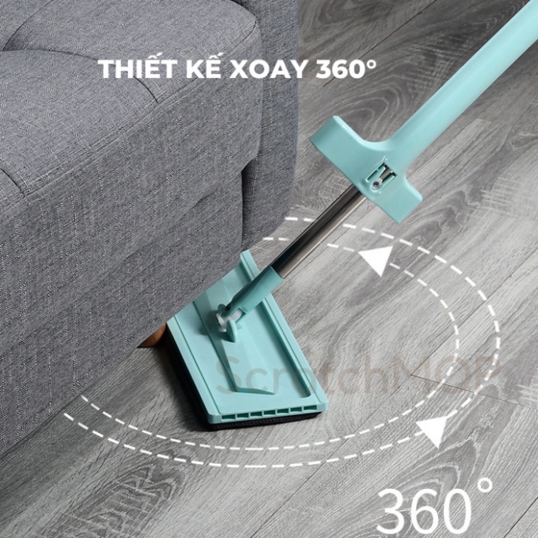 Cây Lau Nhà Tự Vắt Thông Minh 2 In 1 Spin Mop Chổi Lau Nhà Xoay 360 Độ Tự Vắt Cao Cấp Thế Hệ Mới