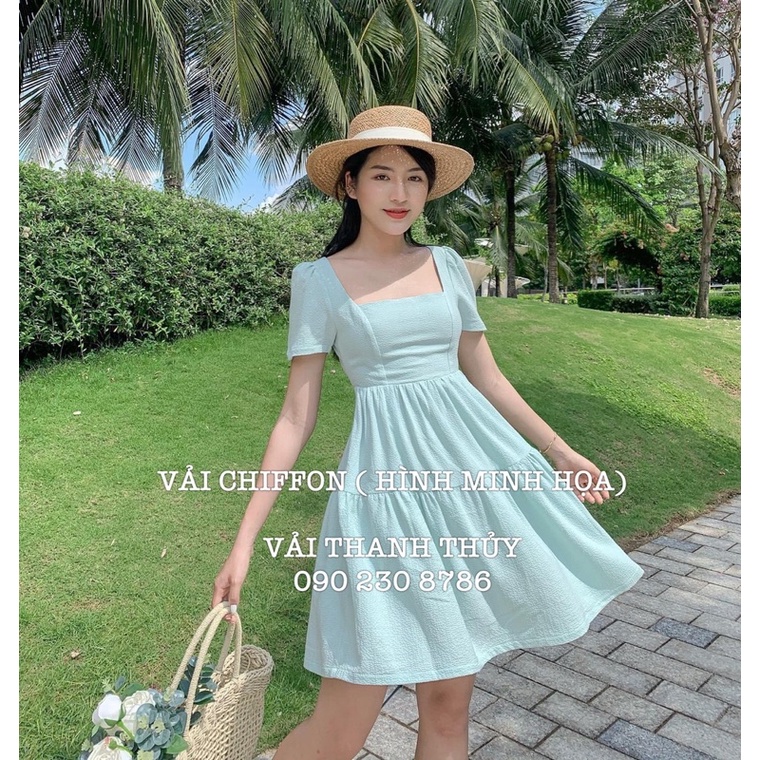 VẢI CHIFFON LOẠI DÀY- MAY ÁO DÀI-DÒNG VẢI TRUNG CẤP