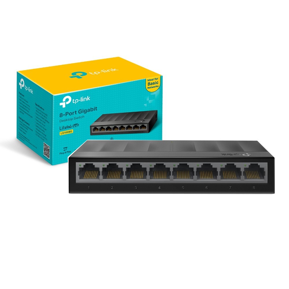 Bộ Chia Mạng 8 Cổng Gigabit TP-Link LS1008G - Switch 8 Port 10/100/1000Mbps Hàng Chính Hãng