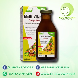 Vitamin tổng hợp hữu cơ Multi Vitamin Salus chai 250ml
