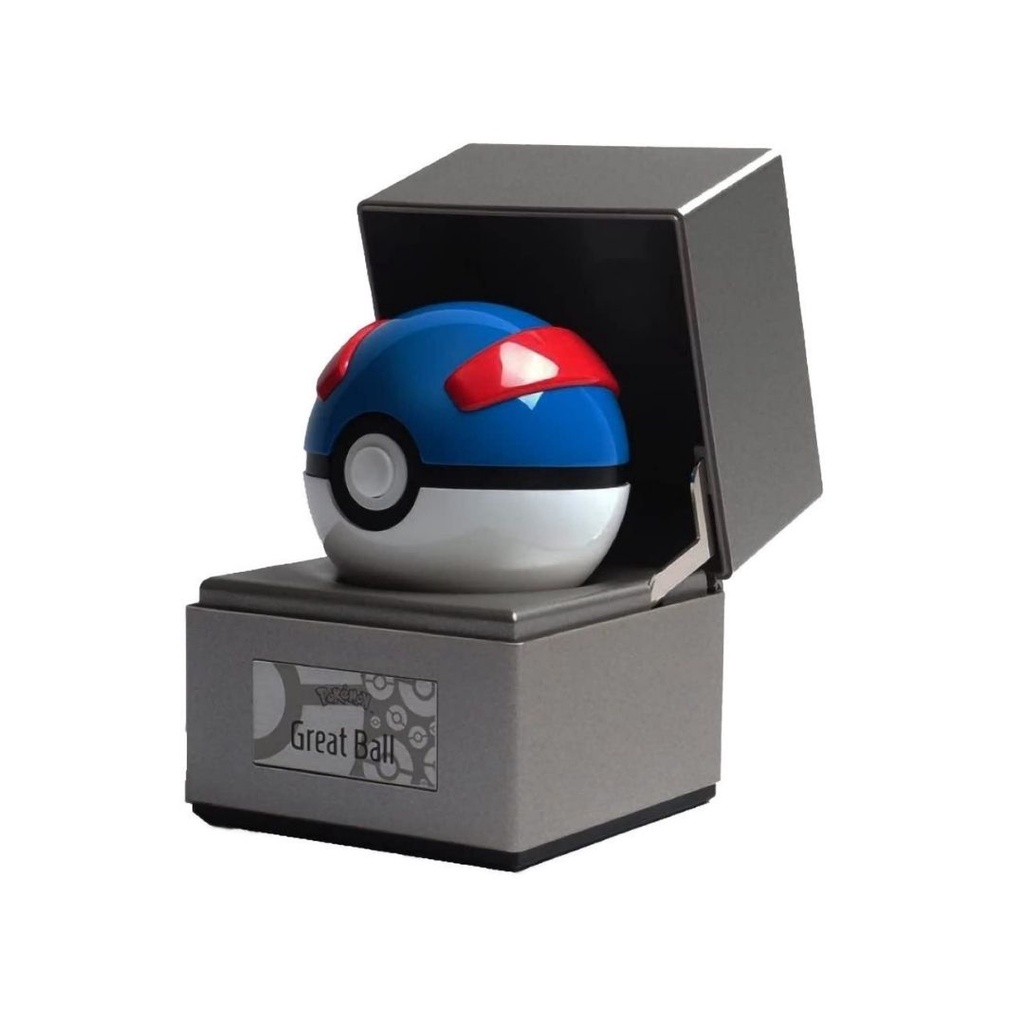 Mô hình Pokemon tĩnh Great Ball 8cm Pokemon Electronic Die Cast THE WAND COMPANY CHÍNH HÃNG MỸ POKTW01