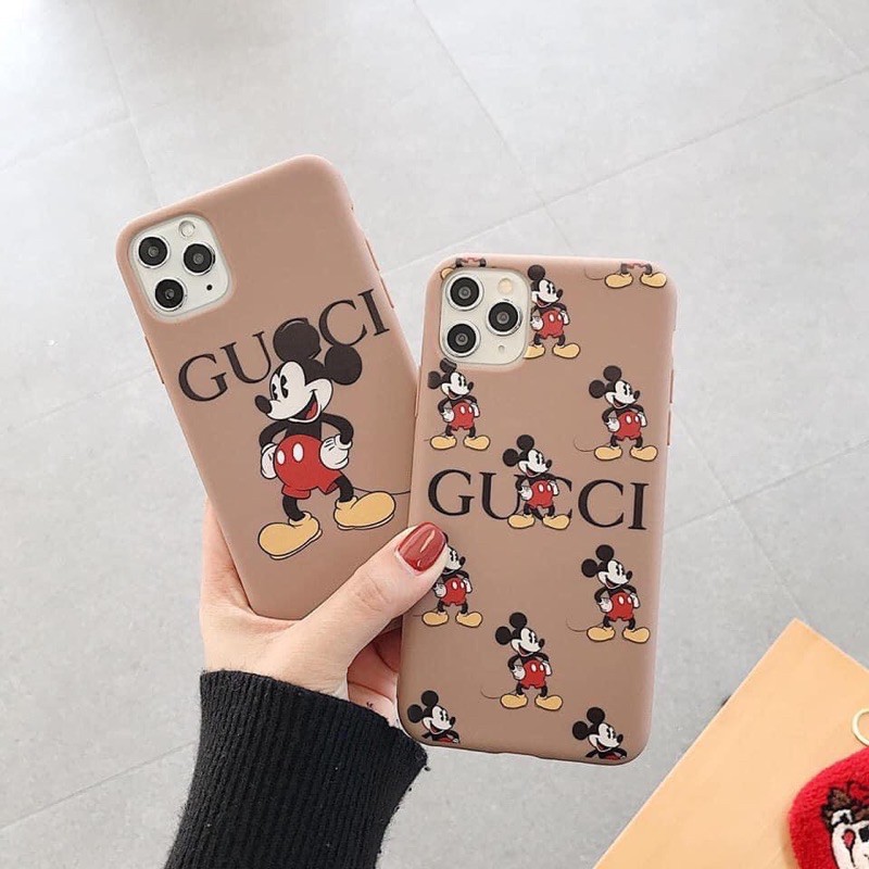 ốp iphone - ốp lưng mickey nâu dẻo hàng dầy 6/6pl/7pl/ipx/xmax/11/promax | BigBuy360 - bigbuy360.vn