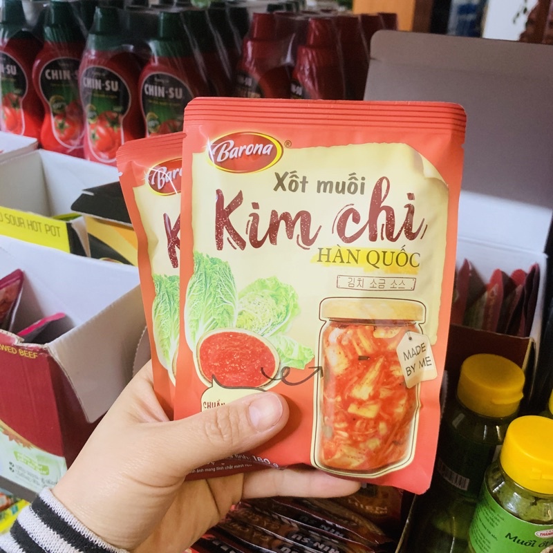 XỐT MUỐI KIM CHI HÀN QUỐC BARONA GÓI 180G