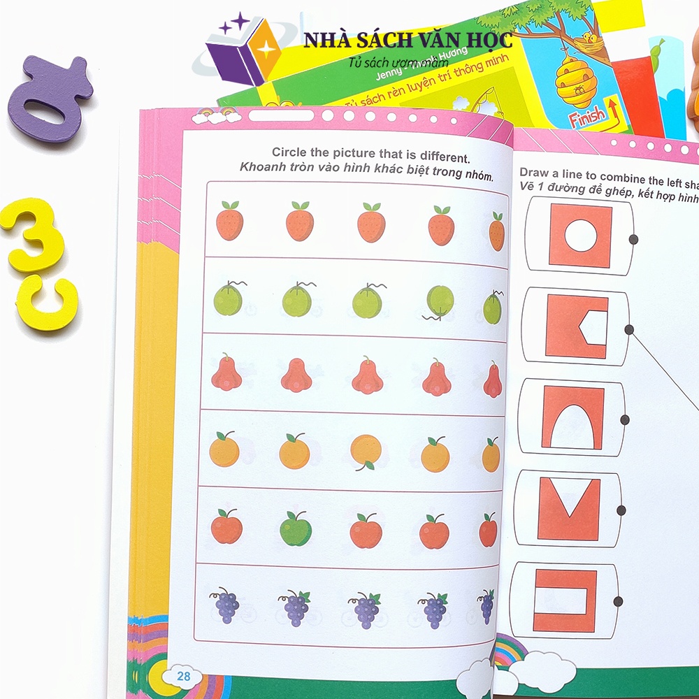 Sách -Trò Chơi Mê Cung Và Trò Chơi Tìm Kiếm - Rèn Luyện Trí Thông Minh - Phát Triển Tư Duy Cho Trẻ Từ 2-6 Tuổi 4 Cuốn.