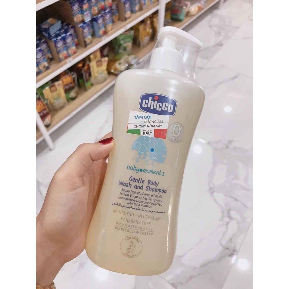 SỮA TẮM GỘI CHICCO YẾN MẠCH CHO BÉ 500ML