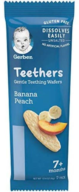 (Date 11/2022) Hộp 36 gói bánh gạo ăn dặm Gerber Teethers