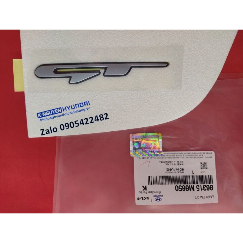 Logo chữ GT dán xe Kia Cerato đời mới 2022 - Mã số: 86315M6650