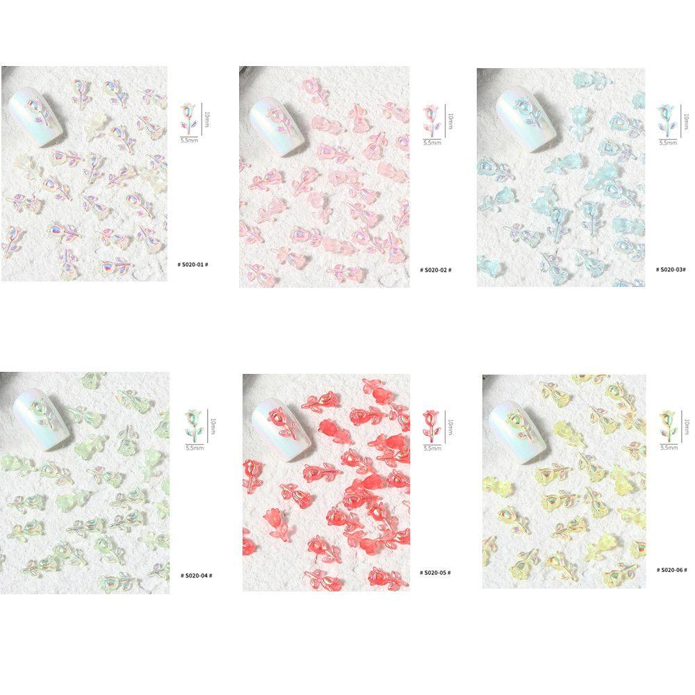 BORAG Set 30 Phụ Kiện Trang Trí Móng Tay Nghệ Thuật