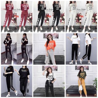Sét bộ đồ nữ mặc đi chơi, dự tiệc mùa hè, áo phông cotton mát mịn