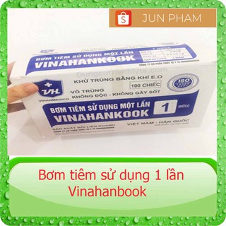 Bơm tiêm y tế từ 1cc đến 5cc Vinahankook