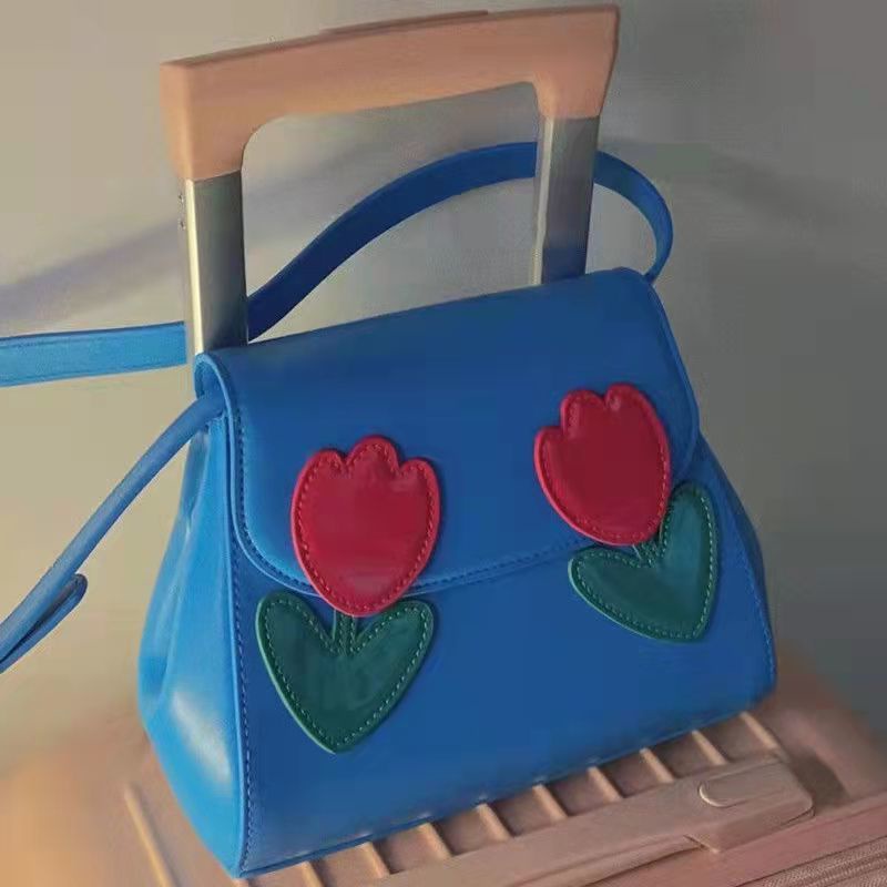 Túi Đeo Vai Hình Hoa Tulip 2022 Màu Trơn Cổ Điển Chất Lượng Cao Cho Nữ