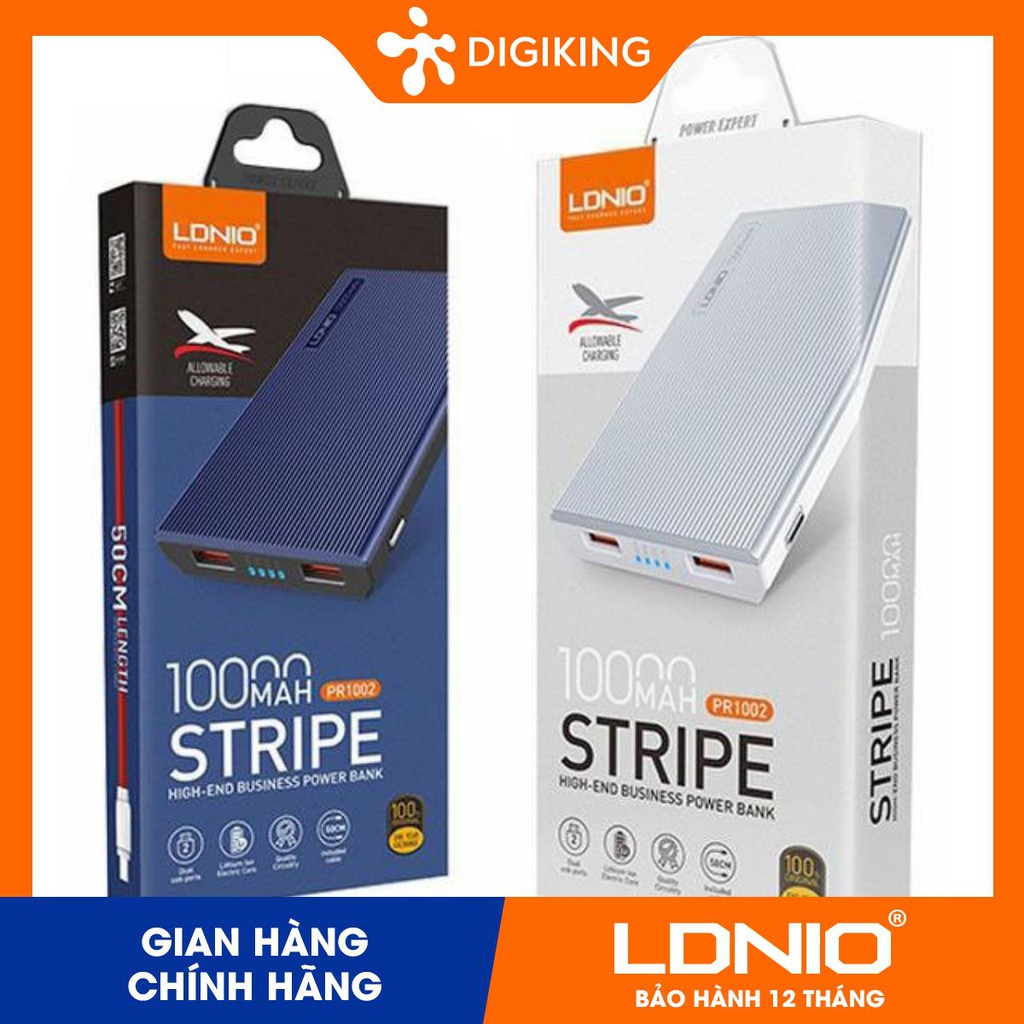 Pin Dự Phòng Vân Gỗ 10.000mAh LDNIO - PR1002