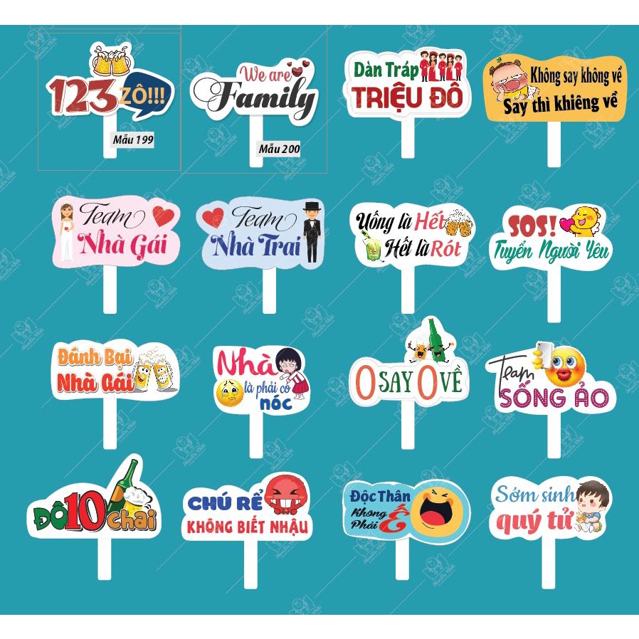 Hastag đám cưới, Hashtag cầm tay đám cưới - 1500 Mẫu Hot nhất năm - Shop sẵn hàng