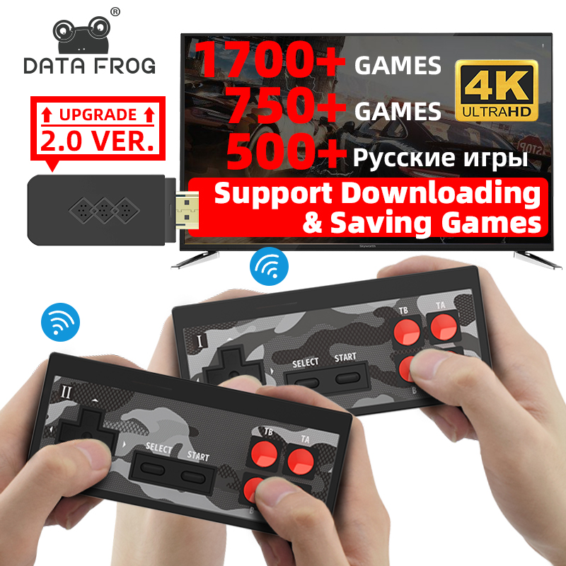 Máy Chơi Game 1700+ Trò NES/FC Có Save Load Download Thêm Game Điều Khiển Không Dây Xuất HDMI 4K Y2S Plus HD