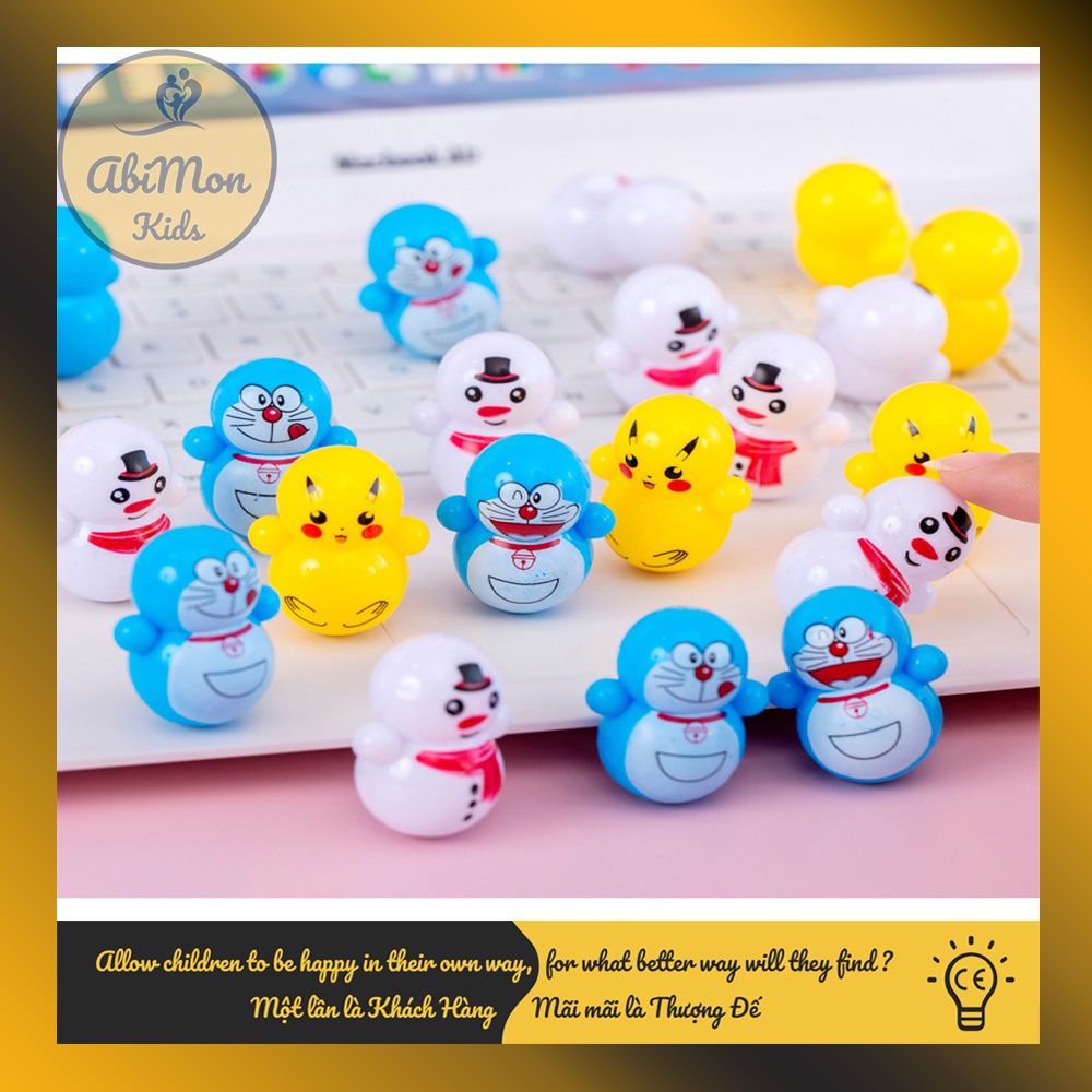 Đồ Chơi Lật Đật Mini Cho Bé (Doraemon, Minions, Kitty, ...) ☘️ Montessori ✨ Đồ chơi Giáo Dục - An toàn - Thông minh