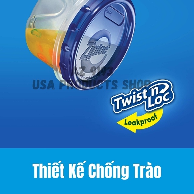 Hộp Bảo Quản Thực Phẩm Tủ Lạnh Ziploc, Mua Tại Mỹ - Không BPA, Để Ngăn Đông, Dùng Được Microwave, Máy Rửa Chén - Az9193