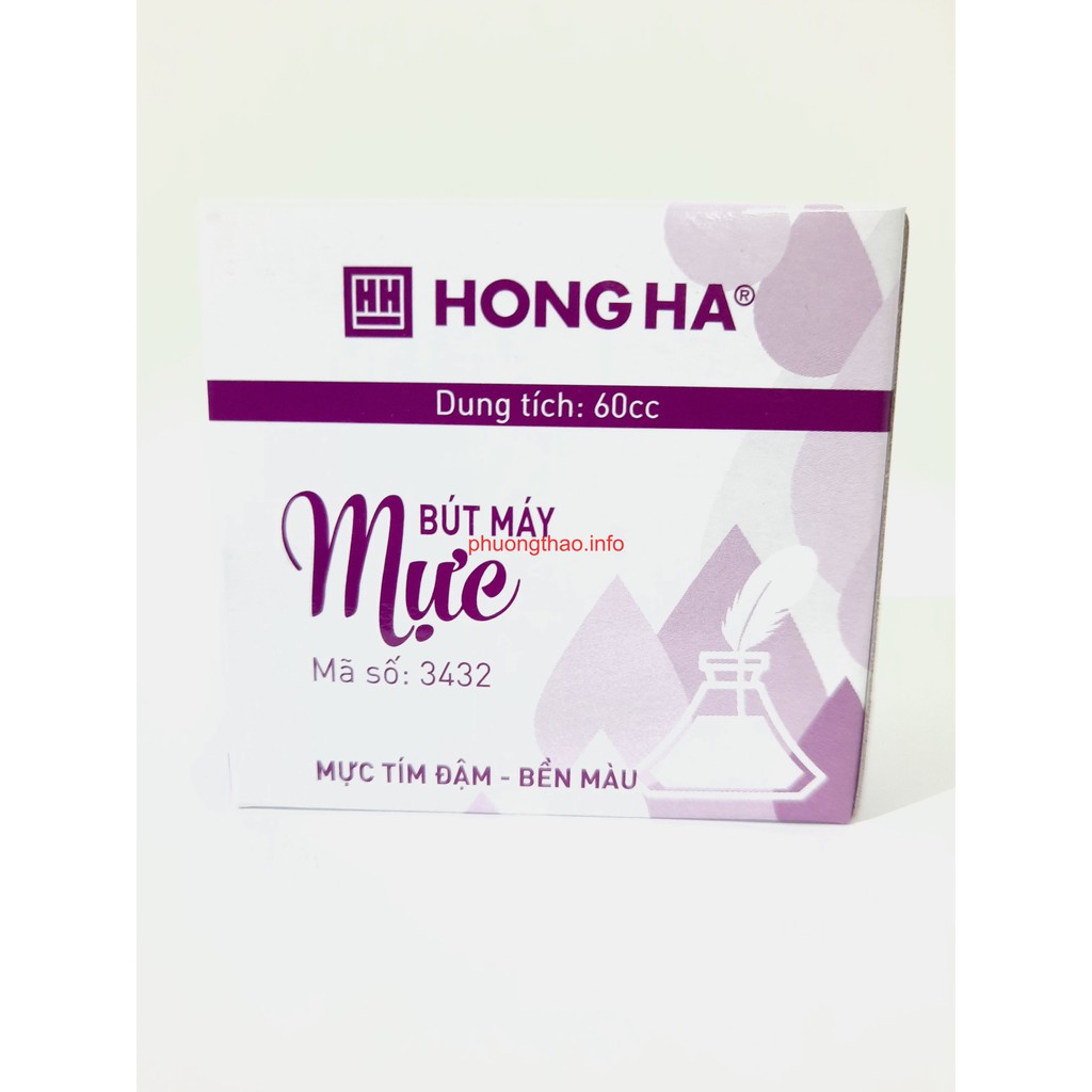 Mực Hồng Hà mầu tím dùng cho bút máy.