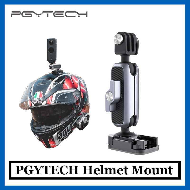 Pgytech Giá Đỡ Máy Ảnh GoPro camera Osmo action Insta 360 Gắn Mũ Bảo Hiểm Xe Mô Tô