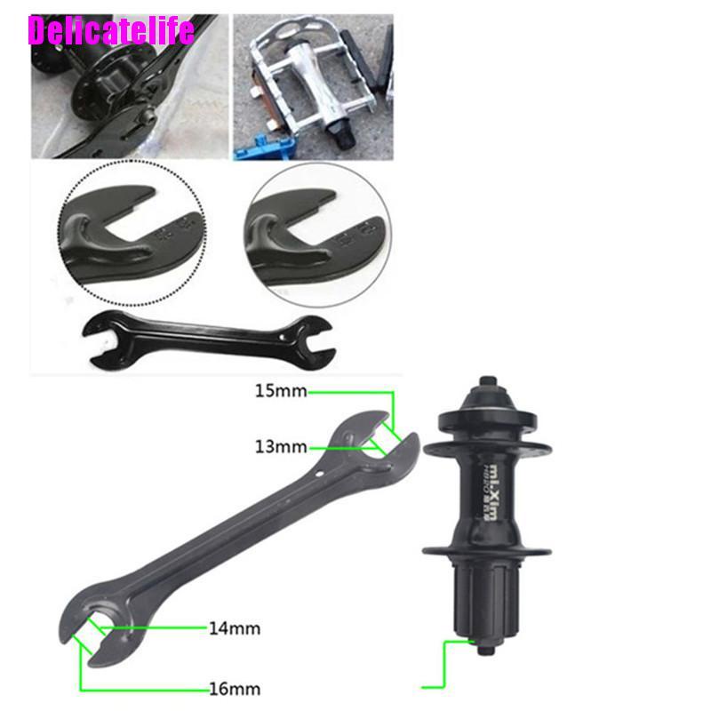 Cờ lê vặn ốc 13/15mm + 14/16mm bằng thép dùng sửa chữa xe đạp
