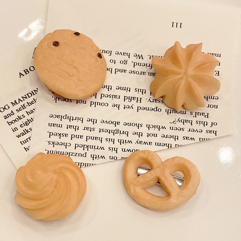 Kẹp tóc hình bánh quy dễ thương phong cách hàn quốc cho nữ